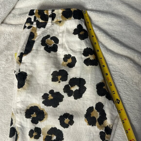 Boutique Moschino Leopard-Print Trousers - 100% Linen size 6 - Picture 6 of 9